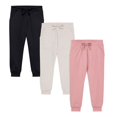 thumbnail image 1 of CHUANK Ensemble de Pantalons de Jogging Ultra Doux à Taille Extensible pour Fille - Lot de 3, 1 of 3