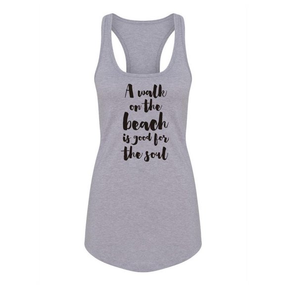 Walk On The Beach Racerback Tank Women -Image by Shutterstock, Female x-Large