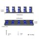 thumbnail image 3 of Soportes Para Cañas De Pescar Kit de bastidor de 10 varillas, soporte para caña de pescar, soporte para caña de pescar (azul), 3 of 4