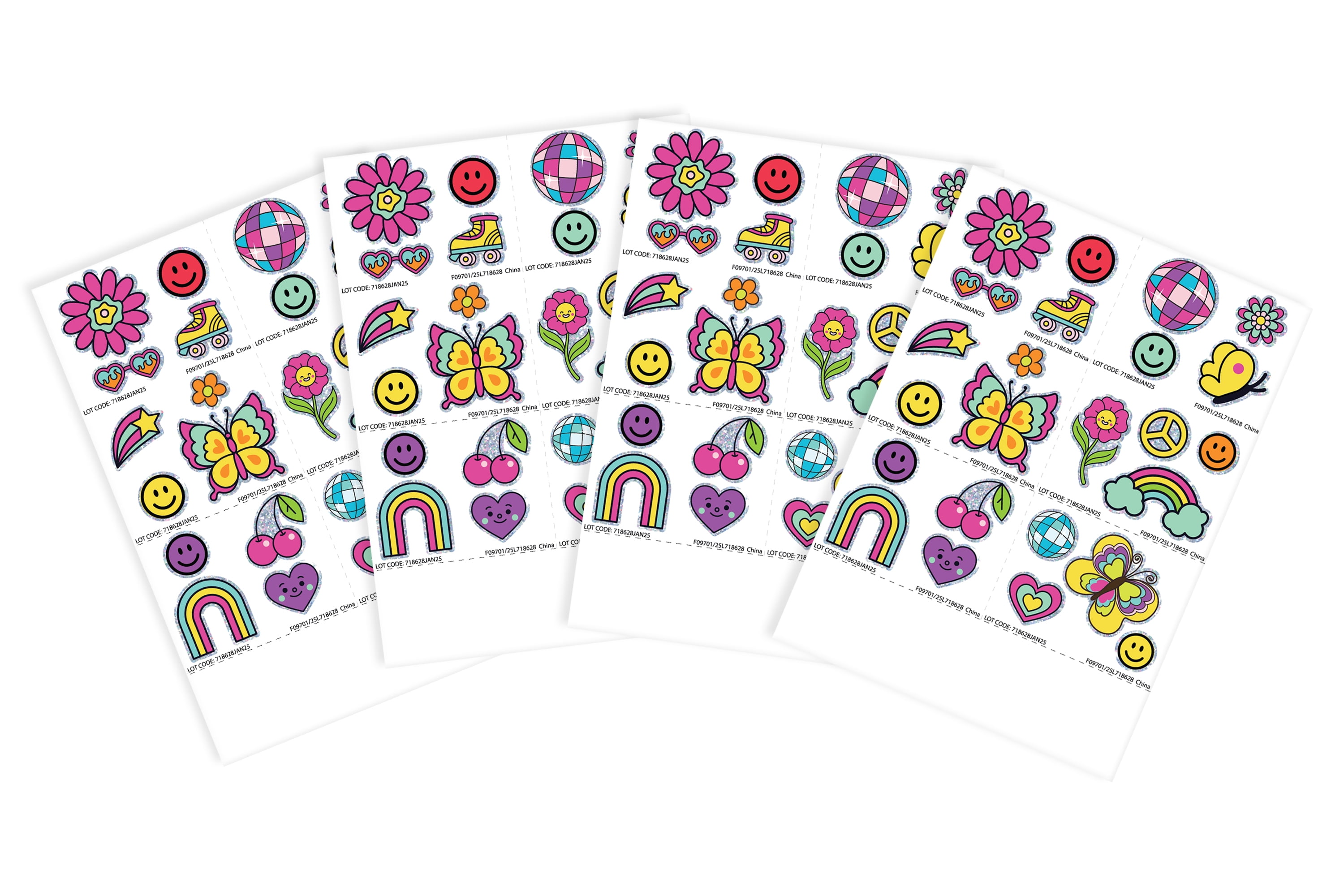 Bright and Bold Tattoo Party Favors, 96 Count, by Way To Celebrate