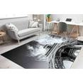 thumbnail image 2 of Eiffel Tower Rug, Paris Rug, Gift For Him Rugs, View Rugs, Anti-Slip Carpet Rugs, Black White Rug, View Rugs, Area Rugs, Gift For Her Rugs, 3.3'x5' - 100x150 cm, 2 of 8