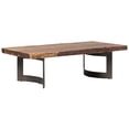 thumbnail image 2 of Moe's Home Collection Bent Wood Coffee Table with Iron Legs in Light Brown, 2 of 7