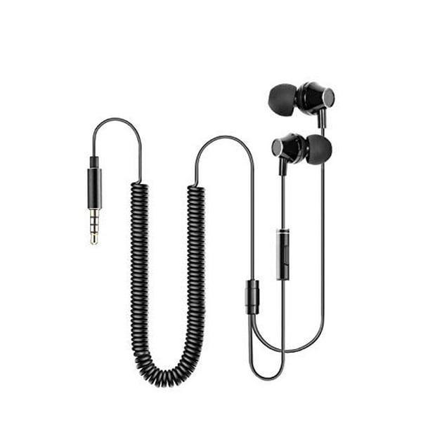 VantInter Extra Long Cord Earbuds, Bass Stereo InEar Metal TV