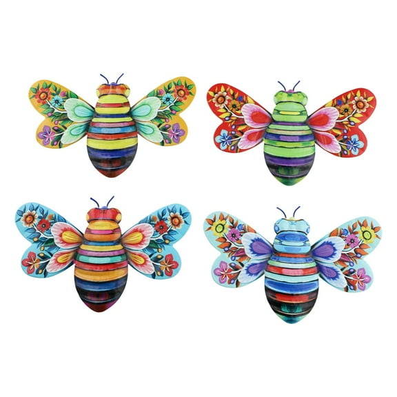 Bee Hanging Wall Decorations, Bee Art Sculpture Hanging Wall Decorations, Wall Decor, Colorful Bee Hanging Decorations