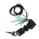 thumbnail image 5 of Conjunto de interruptor de encendido negro con llave para motores de barco, 5 of 8