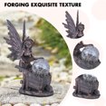 thumbnail image 3 of Estatua Solar Angel Garden Estatua Grieta Bola Lámpara Resina Hada Estatuilla Artesanía (A) Wdftyju Libre de BPA, 3 of 4