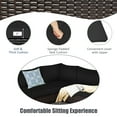 thumbnail image 3 of Gymax 6PCS Rattan Patio Sectional Sofa Conversation Set Outdoor w/ Black Cushions, 3 of 8