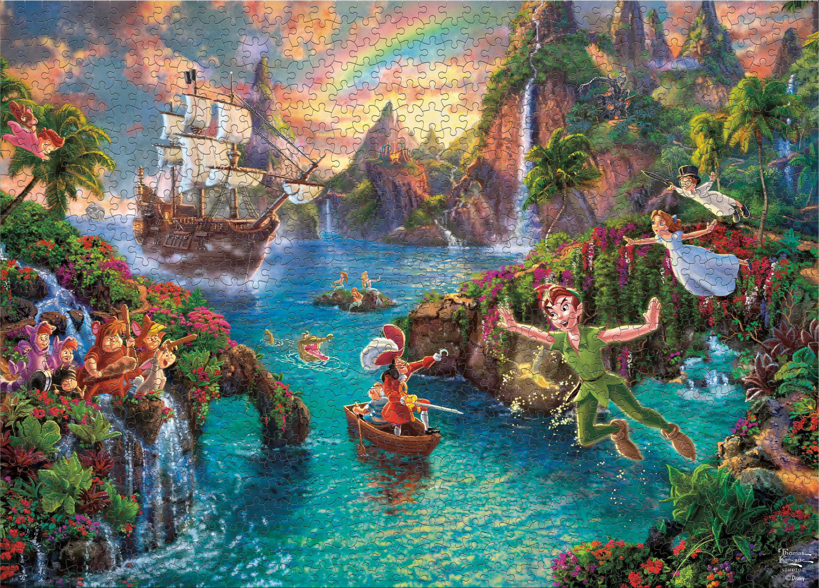 Ceaco 1000 Piece Peter Pan's Neverland Interlocking Jigsaw Puzzle