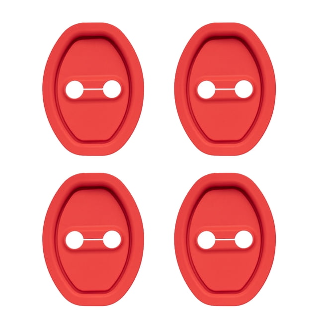 Dvruxg Car Door Guard Cover, Car Silicone Door Latch Protective Cover, Car Door Lock Cover, Car Door Lock Protector Sports Accessories Doors Stopper Guard Set Protection Latches Covers