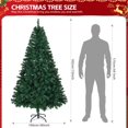thumbnail image 6 of 6 FT Pre-lit Artificial Christmas Tree, Hinged Xmas Pine Tree with 1000 Branch Tips, 350 Lights and Remote Control for Holiday Party Office Home, Green, 6 of 12