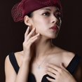 thumbnail image 3 of CILENON Birthstone Small Pendant Necklace Female Ins Cold Wind Jewelry Sweet Accessories (Blue,One Size), 3 of 3