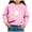 Pink, variant on Zshosam Crew Neck Sweatshirt Kids Girls Crewneck Sweatshirt Long Sleeve Pullover Tops Sweatshirts,White 2 Years
