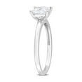 thumbnail image 2 of 7/8 Carat (Ctw) Lab-Created Square-Cut Moissanite Engagement Ring in Sterling Silver, 2 of 6