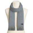 thumbnail image 3 of Bufanda Artesanal AlpacaCharcoalWhite 1Pza Gris Oscuro/Blanco 170cm x 21cm Hechas a Mano Alpaca., 3 of 4