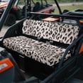 thumbnail image 3 of ZIATUBLES 2-Pack UTV Seat Covers, Universal Waterproof Scratch-Resistant Front Bench Protector Set for Mule, Easy Install Clean Deocr Accessory, Gray Leopard Print, 3 of 8