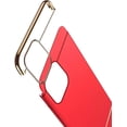 thumbnail image 5 of iPhone 12 Case/iPhone 12 Pro Case, 3-in-1 Luxury Hybrid Hard Plastic with Gold Trim Matte Finish Slim Thin Phone Case for Apple iPhone 12/12 Pro (6.1")(2020), 5 of 7