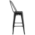 thumbnail image 3 of Modway Promenade Metal Bar Side Stool in Black, 3 of 5