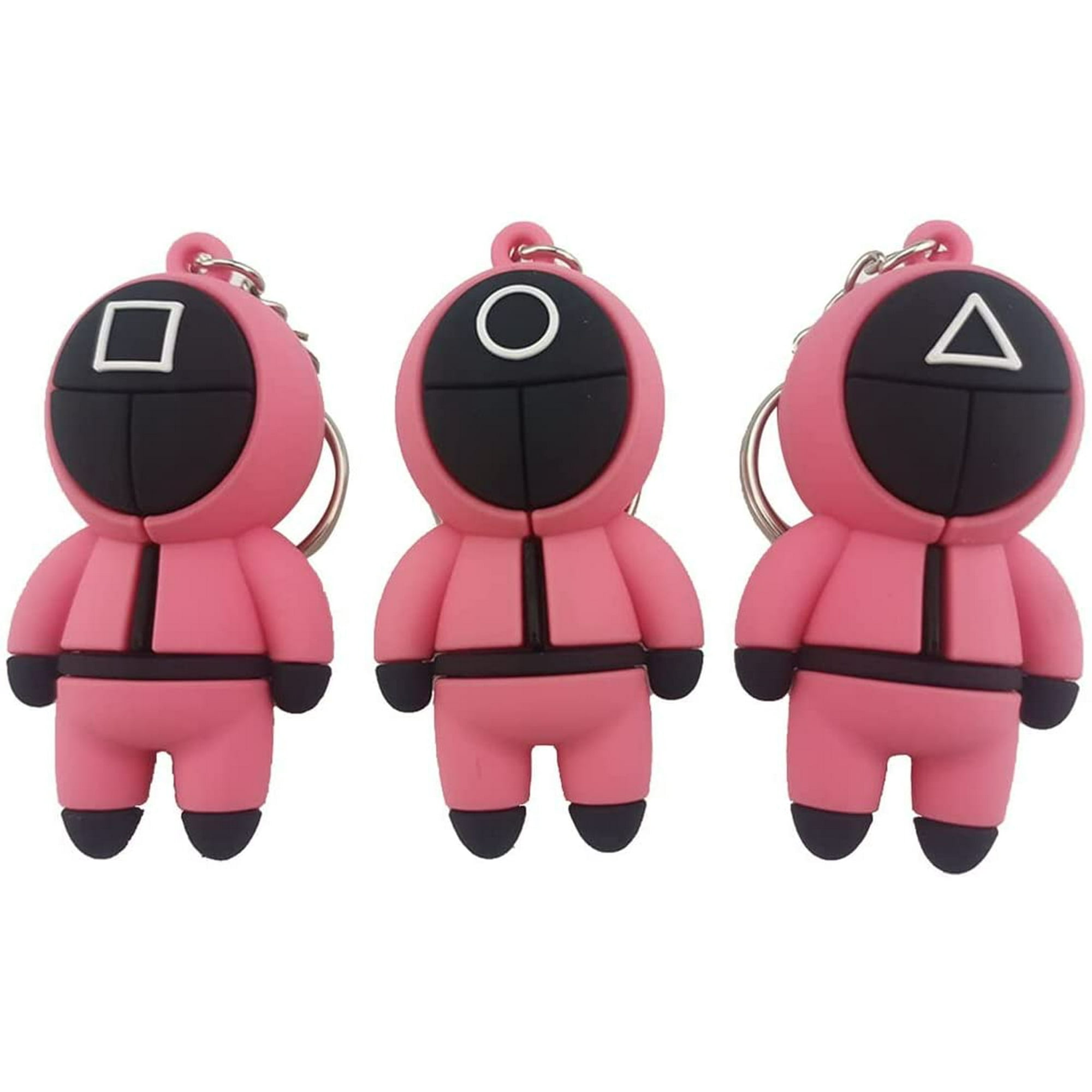 HEIBIN 3Pcs Keychain for Squid Game PVC Doll Charm Soft Rubber Keychain for Squid Game Pendant Korean TV Show Souvenir Creative Key Ring Rose Red | Walmart Canada HEIBIN 3Pcs Keychain for Squid Game PVC Doll Charm Soft Rubber Keychain for Squid Game Pendant Korean TV Show Souvenir Creative Key Ring Rose Red | Walmart Canada