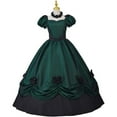 thumbnail image 2 of Women’s Gothic Victorian Rococo Style Dress Southern Belle Inspired Ball Gown with Elegant Tea Length Silhouette, 2 of 7
