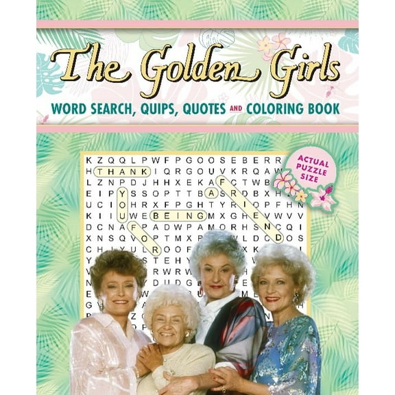 The Golden Girls Word Search, Quips, Quotes and Coloring Book (Paperback)