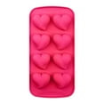 thumbnail image 3 of EUDIDV Silicone Bundt Cake Mold Heart-shaped DIY Summer Ice Tray Ice Tray Cake Cake Molds Mini, 3 of 6