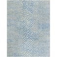thumbnail image 2 of Unique Loom Kamala Washable Collection Area Rug - Animal print (9'  x 12' Rectangle Ivory Blue/Gray), 2 of 8