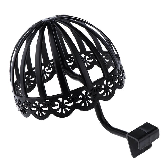 Decorativo De Plástico Flexible De Montaje En Pared Para Bebés, Niños Pequeños, Niños, Gorra, Peluca, Percha, Estante De Exhibición, Estante De Secado Negro Baoblaze Exhibidor del sombrero
