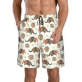 thumbnail image 1 of Sikiie Shorts de Plage pour Hommes à Imprimé Armadillos Colorés, Shorts à Séchage Rapide Haute Élasticité - avec Cordon et Poches Antidérapantes, Adaptés pour la Plage, les Sports, les Vacances-3TG, 1 of 6