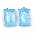 thumbnail image 2 of U8MO 10pcs Candy with Word Sweet Transparent Resin Pendants Dangle Charms 37x20.5mm, 2 of 4