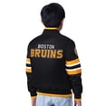 thumbnail image 2 of Youth Starter  Black/Gold Boston Bruins Scout 1 Full-Snap Varsity Jacket, 2 of 2
