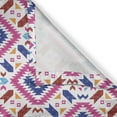 thumbnail image 6 of Ambesonne Ethnic Grommet Curtain, Hand Drawn Mayan Sripes, 50" x 63", Fuchsia Indigo Burgundy, 6 of 6