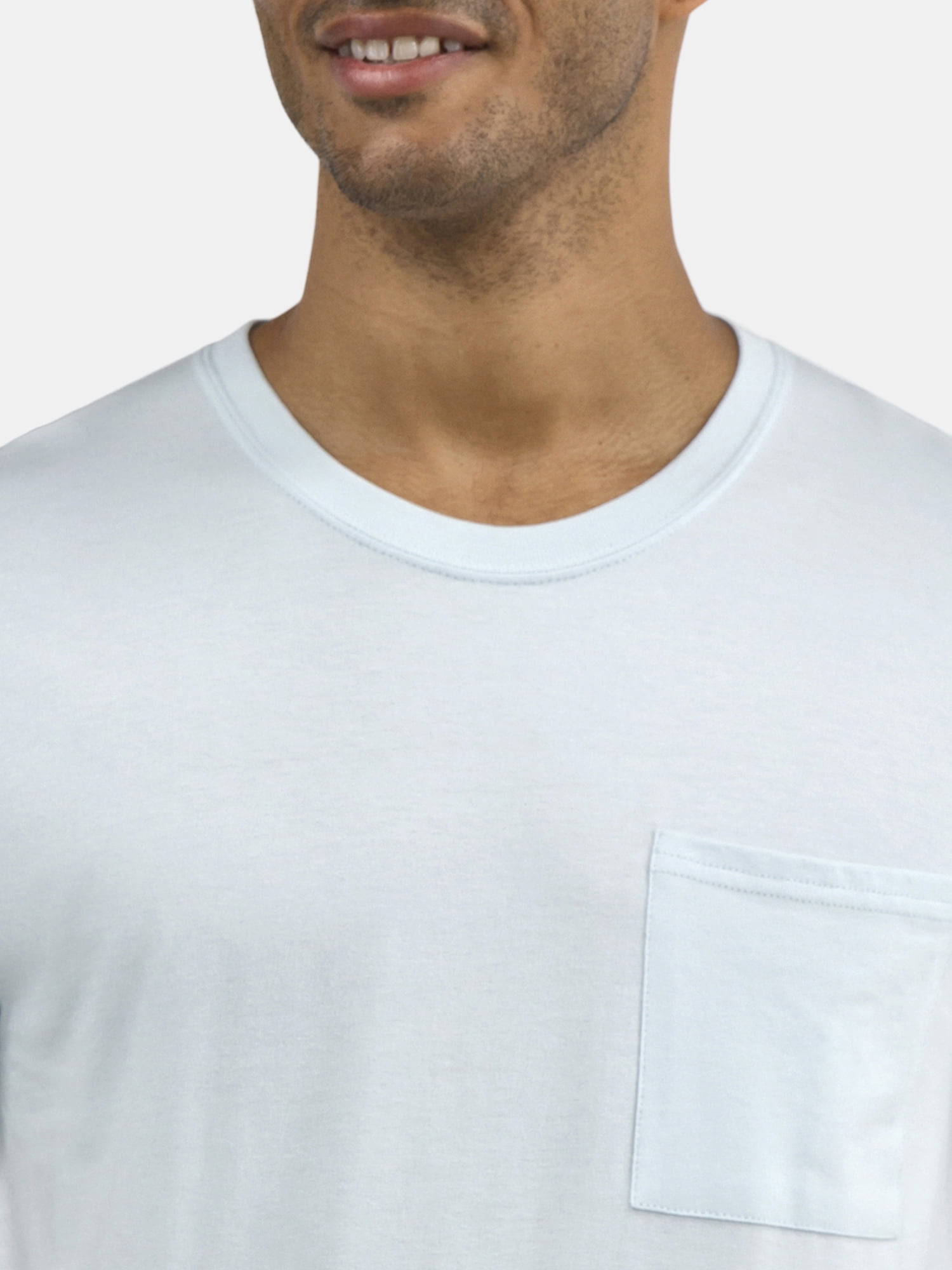 Athletic Works Men's and Big Men's Cotton Pocket Tee, Sizes XS-5XL and Tall Sizes