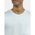 thumbnail image 4 of Athletic Works Men's and Big Men's Cotton Pocket Tee, Sizes XS-5XL and Tall Sizes, 4 of 5