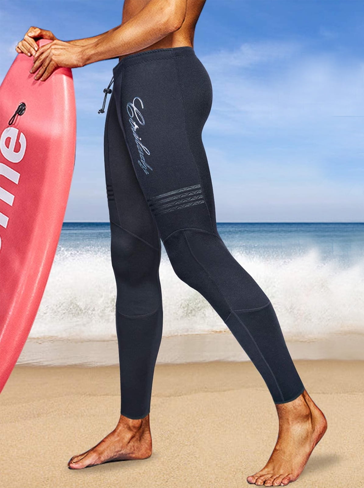 CtriLady Men’s Wetsuit Pants 1.5mm Neoprene Surfing Legging for Men
