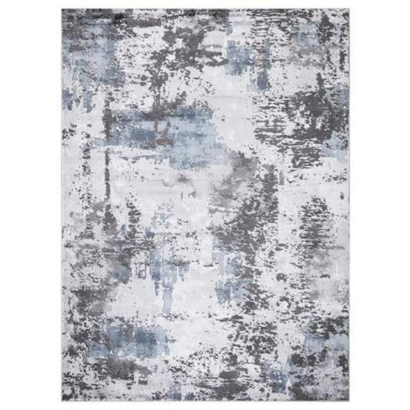 9 x 13 ft. Pacific Abstract Area Rug, Gray