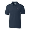 thumbnail image 2 of Men's Cutter & Buck Navy Houston Texans Big & Tall Advantage Tri-Blend Pique Polo, 2 of 3