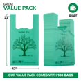 thumbnail image 2 of Bolsas de agradecimiento Stock Your Home, 100 unidades, compostables, 12 x 22 pulgadas, 2 of 7