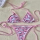 thumbnail image 1 of Sanrio-Bikini de Hello Kitty con dibujos animados de Anime Y2K, traje de baño Sexy para chicas picantes, conjunto de ropa interior con tirantes de copa triangular y cuello colgante a la moda, 1 of 4