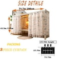 thumbnail image 2 of CAILDANL 2 Panels,Bottom Bunk Bed Curtains Cloth Breathable Bed Canopy Students Curtain Shading Nets for Single Bed, 2 of 7
