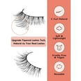 thumbnail image 5 of Natural Lashes Wispy Eyelashes Natural Look Short Lashes Pack 12mm Eyelashes C Curl False Lashes Thinner Band 3D Volume Fake Eyelashes 7 Pair Siligli, 5 of 14
