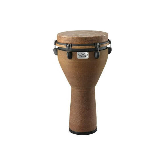 Remo DJ001205-U 24 x 12 in. Key-Tuned Earth Finish Djembe Drum