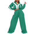 thumbnail image 3 of MAIHAN-Womens 2 pieces Sweatsuit Sets Zip Up Sweatshirts and Sweatpants Tracksuit Lounge Set Travel Outfits with Pocktes(Green,XXL), 3 of 9