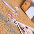 thumbnail image 4 of 100 Pcs Push Pins 1/3 Inch Rose Gold Map Tacks Large Size Pins Rose Gold Steel Point And Transparent Plastic Round Head, 4 of 5