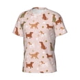 thumbnail image 3 of Yiaed Star Cute Dog Print Mens Short Sleeve Tight Fit T-Shirt, Crewneck Casual Tee-X-Large, 3 of 5