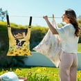 thumbnail image 2 of SEANATIVE German Shepherd Clothes Pin Bag for Outside Sunflower Clothes Pin Hanging Bag Summer Laundry Clothes Pin Bag Clothes Pins for Home Outdoor, 14.5x12 Inch, 2 of 7