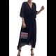 thumbnail image 1 of Vestido de Talla Grande para Mujer, Corta, Cruzado, Cuello en V, Abertura Alta, Volantes, . Negro 5XL, 1 of 5