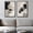 Abstract Floral Harmony-16" W x 24" H x 2Pcs, variant on Silent Horizon 24" W x 36" H x 2Pcs Canvas Art Prints Black and White Abstract Seascape Wall Decor