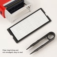 thumbnail image 4 of Self Inking Stamp, Pre Loaded Number Letter Symbol Self Inking Stamp Non Fading Plastic Compact Refillable with 2 Templates for Office, 4 of 7