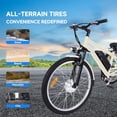 thumbnail image 7 of Tricycle Bicycle, Electric Tricycle, 3 Wheel Folding Electric Bicycle for Adults with Basket, 36V Removable Battery, 250W Brushless Motor, 7 Speed Ebike Trike, Beige, 24 Inch, 7 of 7