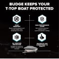 thumbnail image 5 of Budge 1200 Denier Hard Top / T-Top Boat Cover, Waterproof, Premium Outdoor Protection for Hard Top / T-Top Boats, Size BTHT-5: 18'-20' Long, 106" Beam, 5 of 7